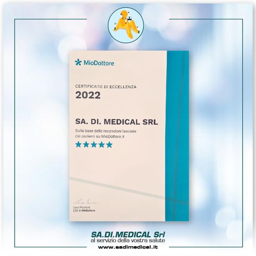 Sa.Di.Medical riceve il Certificato di Eccellenza